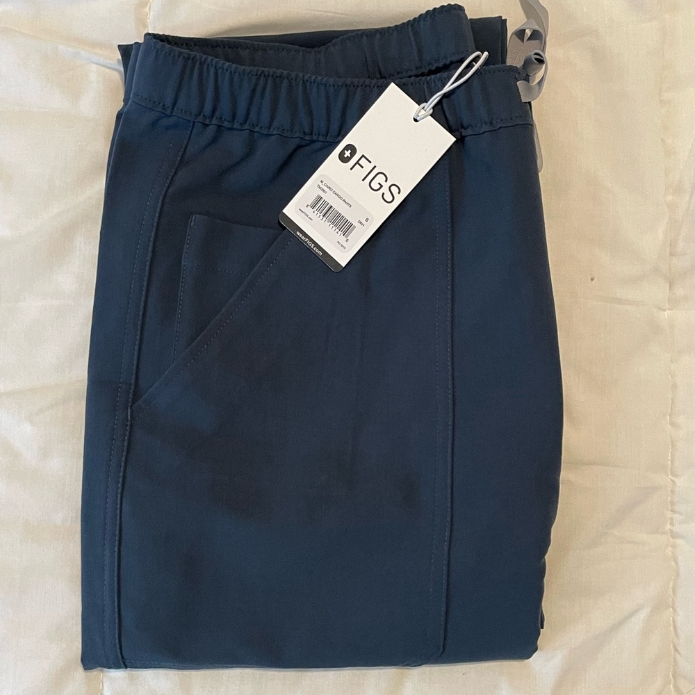 Men’s/women’s dark harbor scrub pants with zipper